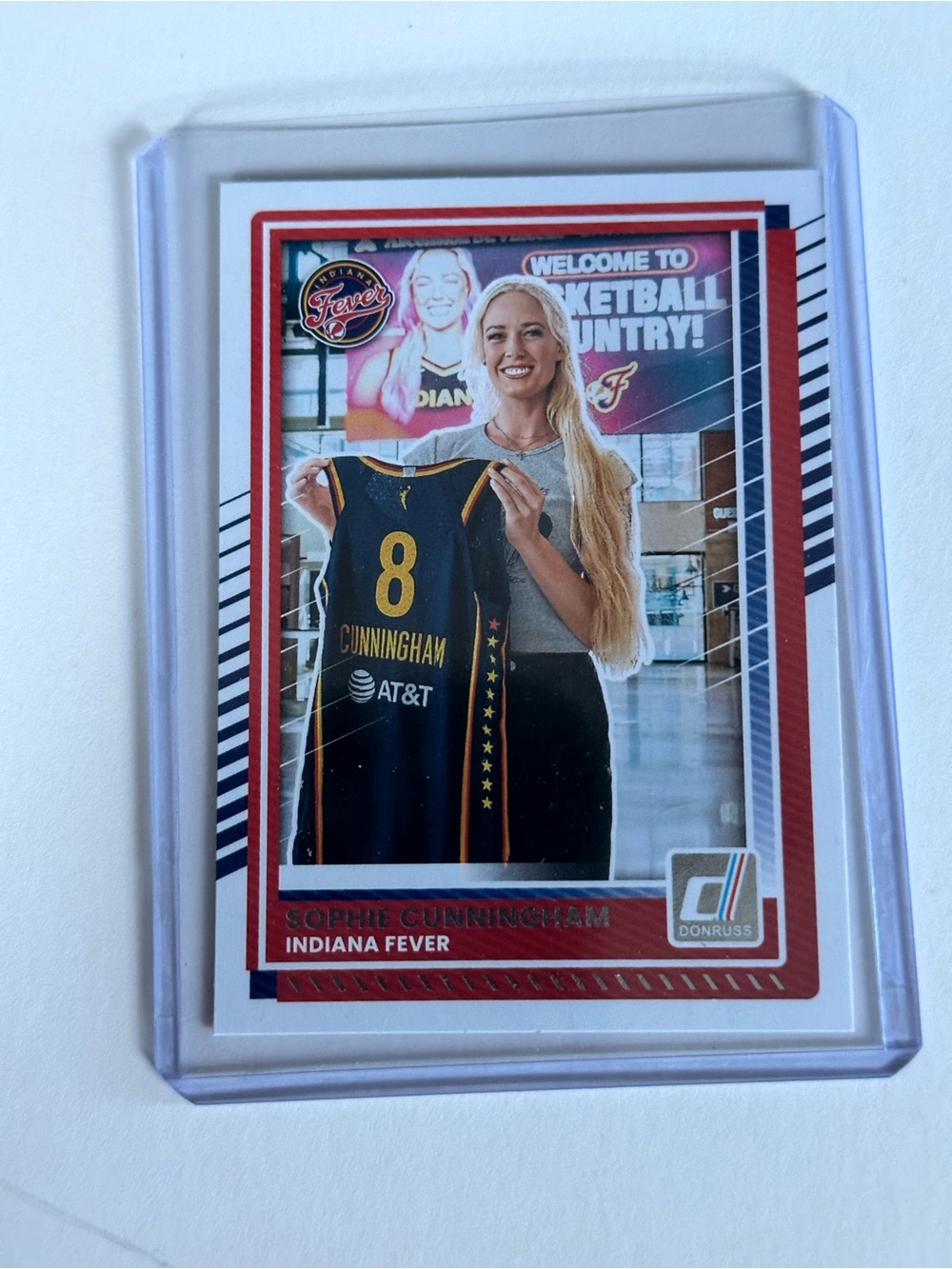 Panini Sophie Cunningham Indiana Fever Card - Black/Yellow/Red